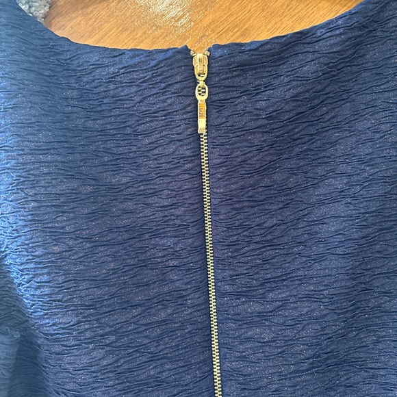 Copper Key Women’s Navy and Metallic Dress - Small - Picture 5 of 6